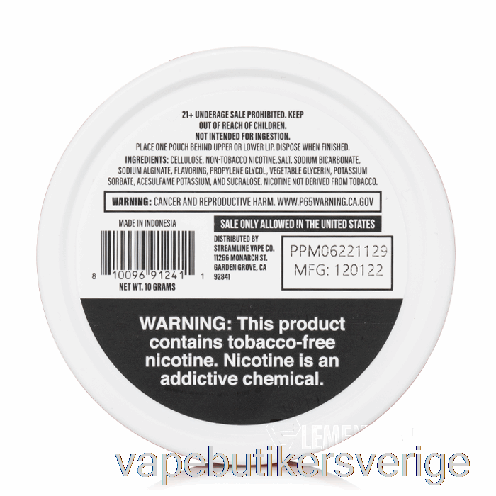 Vape Sverige Juice Head Nikotinpåsar - Persika Ananas Mynta